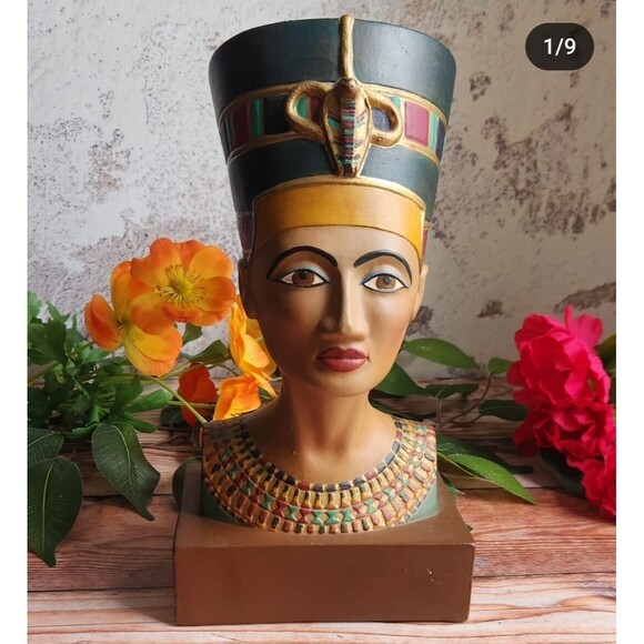 RARE ANCIENT EGYPTIAN ANTIQUITIES Head Queen Nefertiti Advisor Wife Of Ramses BC - Picture 1 of 8